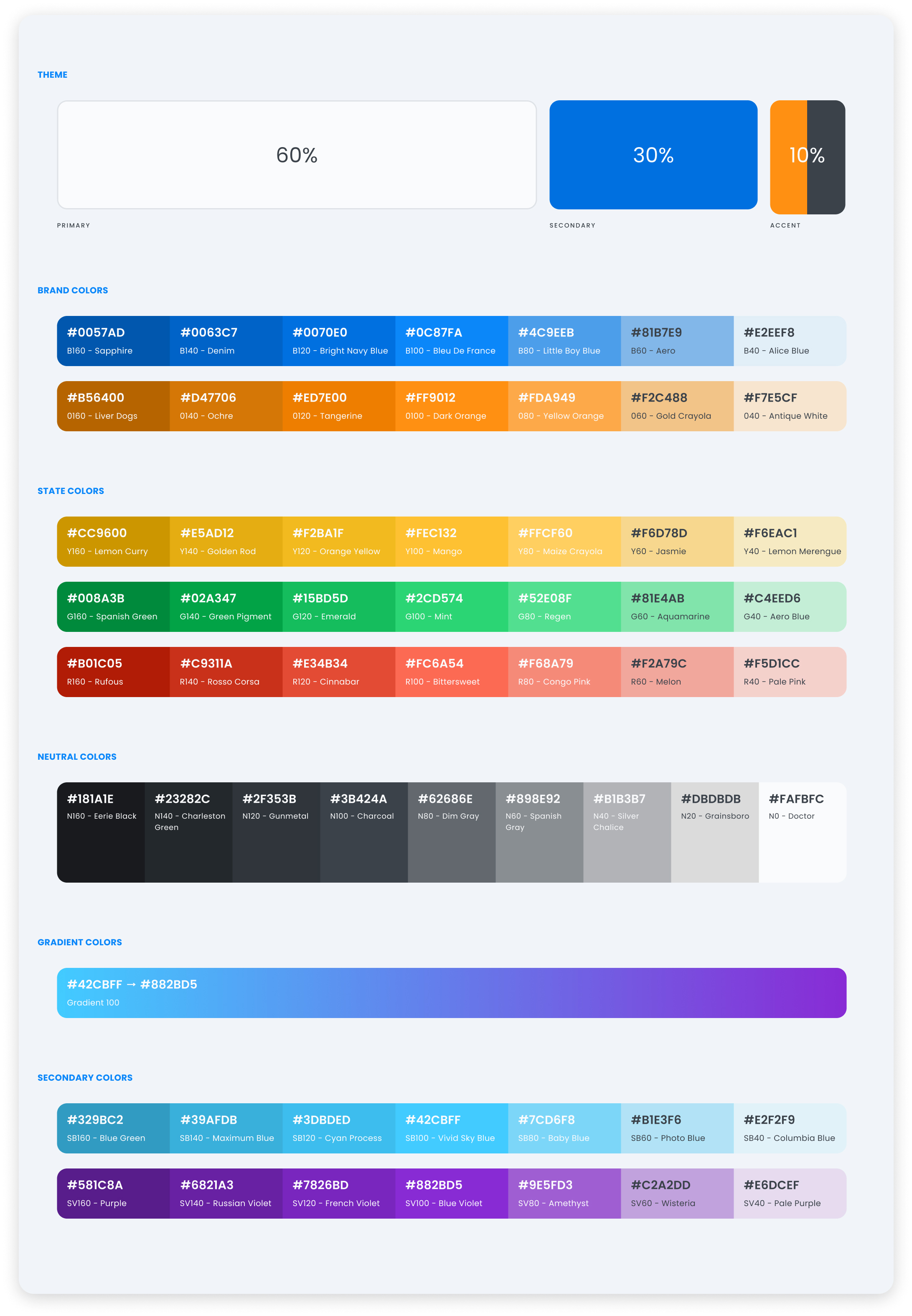 MyKuya color palette